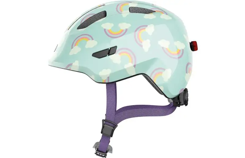 Abus Cykelhjälm Smiley 3.0 Led Blue Rainbow