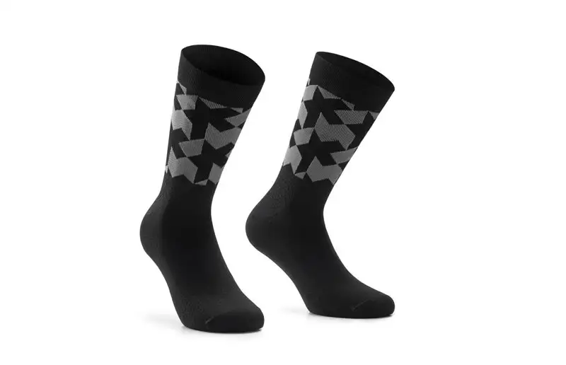 Assos Cykelstrumpor Monograms Evo Black
