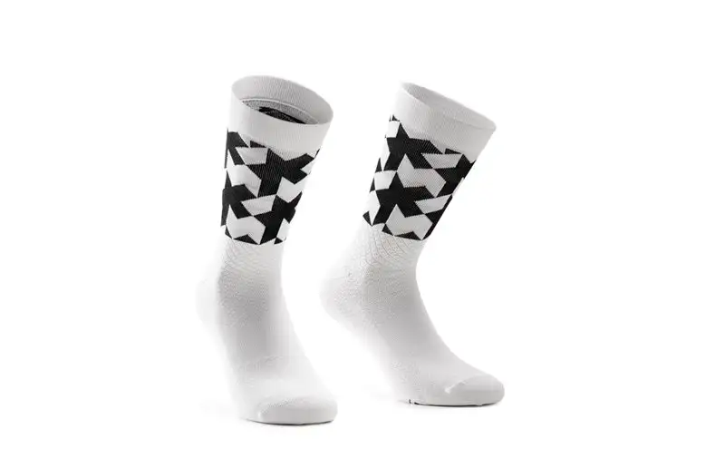 Assos Cykelstrumpor Monograms Evo Holy White