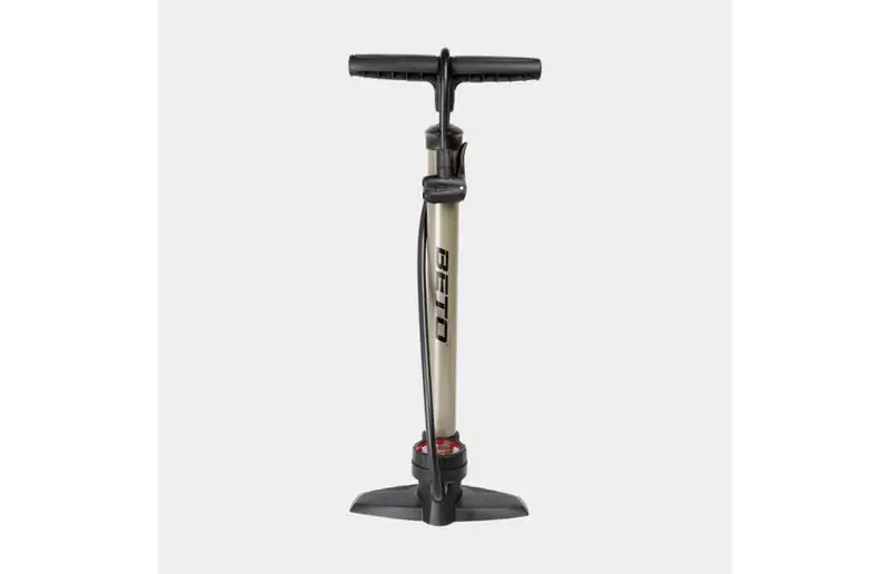 Beto Fotpump Steel 11/160 S Med Analog Tryckmätare (Manometer) Svart Svart