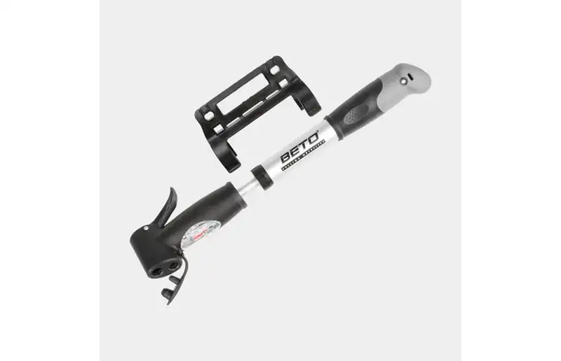 Beto Minipump Double-Hxs + Ramfäste Silver