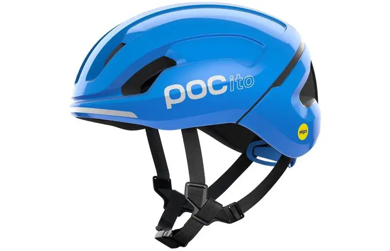 Cykelhjälm barn POC Pocito Omne MIPS Fluorescent Blue