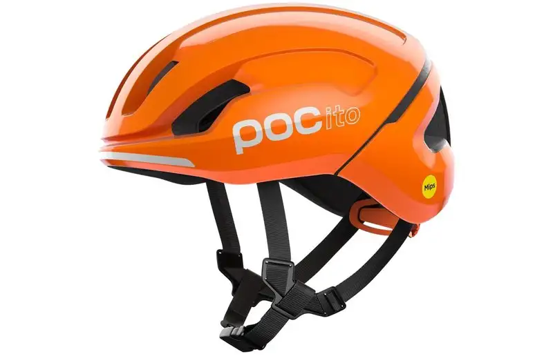 Cykelhjälm barn POC Pocito Omne MIPS Fluorescent Orange