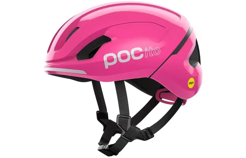 Cykelhjälm barn POC Pocito Omne MIPS Fluorescent Pink