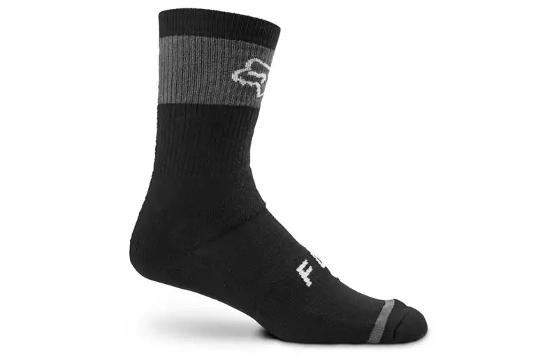 Fox Cykelstrumpor 8" Defend Winter Sock Grey