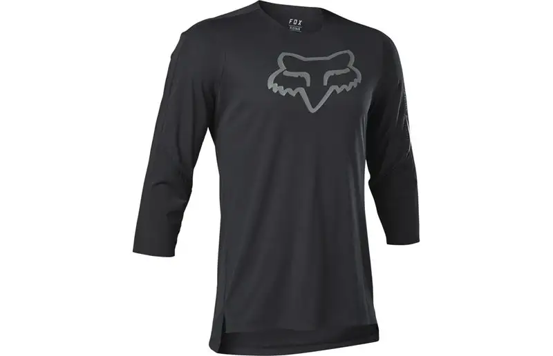 Fox Cykeltröja Flexair 3/4 Delta Jersey Black