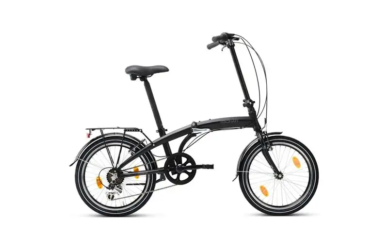Kronan Hopfällbar Cykel Permis U6 20" 6-Växlad Svart