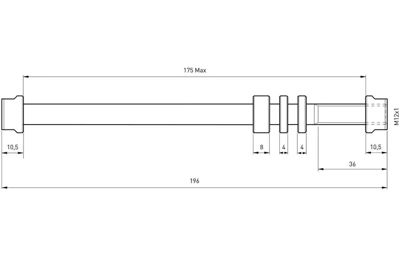 Stickaxel Tacx E-Thru Trainer axles 12mm x 1 bakhjul
