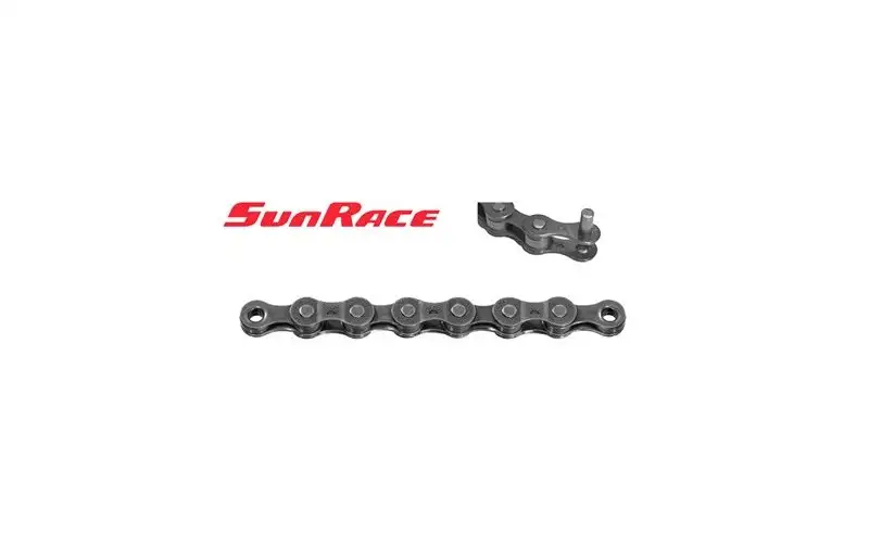 Sunrace Cykelkedja 7-Del 6/7Speed Grå, Med Kedjenit