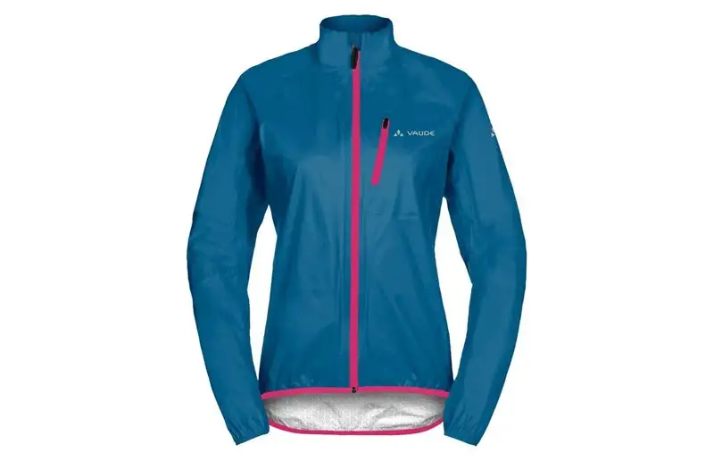 Vaude Cykeljacka Regn Women'S Drop Iii Kingfisher/Pink